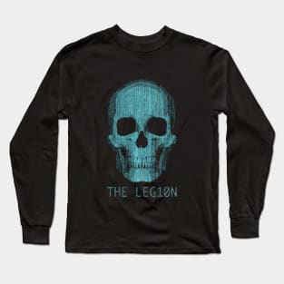 Hacker Nerd Skull Long Sleeve T-Shirt
